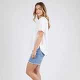 Foxwood | Farrah Short Sleeve Tee - White