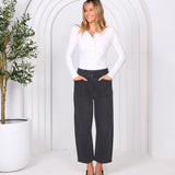 Monaco Jeans | Leo Barrel Jeans - Black Denim