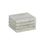 Neo Square Marble Coaster S/4 - Green