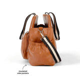 OiOi | Triple Tote Nappy Bag - Tan Faux Leather
