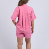 Elm | Bliss Washed Shirt - Chateau Rose