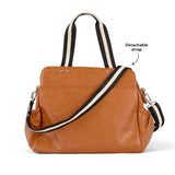OiOi | Triple Tote Nappy Bag - Tan Faux Leather