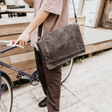 Pony Rider | Slow Road Laptop Satchel - Black