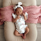 Organic S/S Bodysuit with Frill - Butterfly