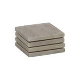 Neo Square Marble Coaster S/4 - Beige
