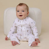Organic Snugglesuit Convertible Romper - Garden Friends