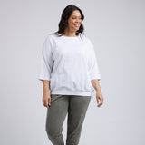 Elm | Mazie Sweat - White