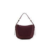 Black Caviar Designs | Fleur Suedette Top Handle Handbag - Burgandy