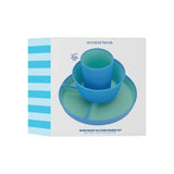 Annabel Trends | Silicone Two Tone Dinner Set - Blue