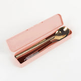 The Somewhere Co | Cutlery Kit - Gold/Chocolate