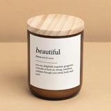 The Commonfolk | Dictionary Candle - Beautiful