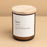 The Commonfolk | Dictionary Candle - Love