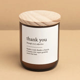 The Commonfolk | Dictionary Candle - Thank You