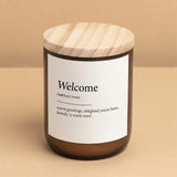 The Commonfolk | Dictionary Candle - Welcome