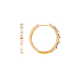 Fairley | Crystal Baguette Maxi Hoops
