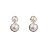 Fairley | Double Pearl Ear Jackets - Gold