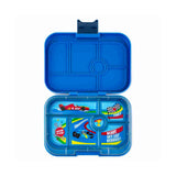 Yumbox | Original 6 Compartment Bento Box - Surf Blue/Race Car Tray
