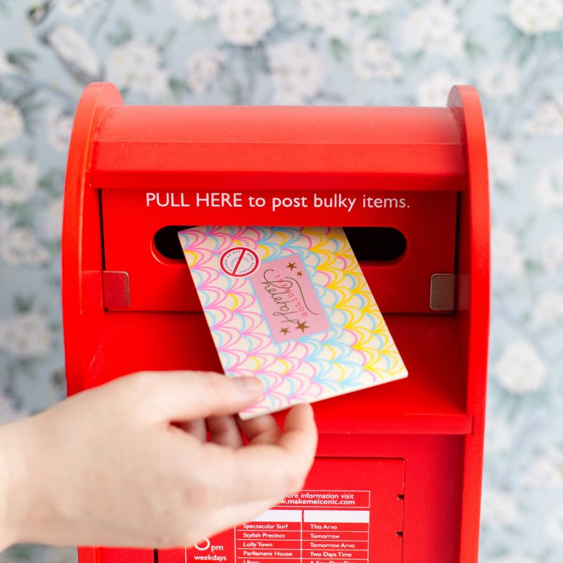 Make　Me　Iconic　Craft　Letters　Post　Box　Kit　–　I　I　Want　Need　Echuca