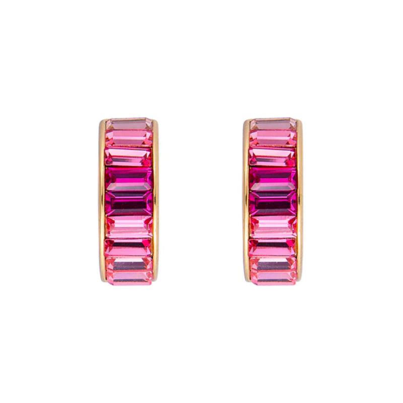 Fairley | Pink Ombre Midi Hoops