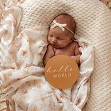 Snuggle Hunny | Reversible Milestone Cards - Paradise & Sunrise Gold