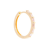 Fairley | Crystal Baguette Maxi Hoops