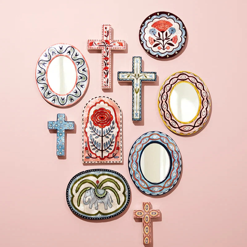 Jones & Co | Samira Mirror - Pink Waves