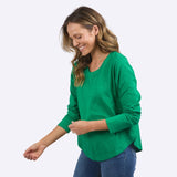 Elm | Everyday Long Sleeve Tee - Pine Green
