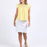 Foxwood | Adelyn Top - Lemon