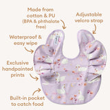 Frill Snuggle Bib - Swan Lake