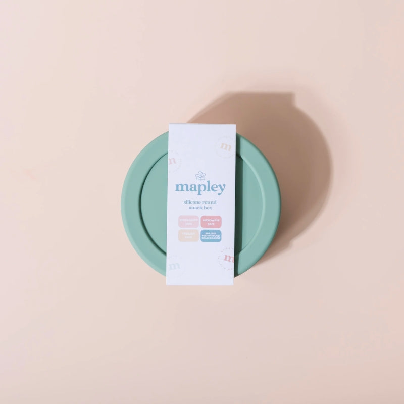 Mapley | Silicone Snack Box - Light Green