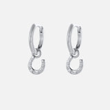 Zafino | Lucky Hoop Earring - Silver