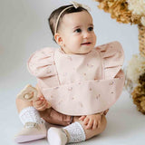 Snuggle Hunny | Frill Snuggle Bib - Posy