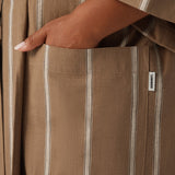 Hommey | Cotton/Ramie Robe - Hazelnut
