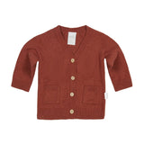 Toshi | Organic Cardigan Remy - Red Gum