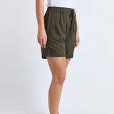 Elm | Margi Long Line Short - Khaki