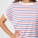 Stella + Gemma | Gwen Tee - Milk/Red/Cobalt