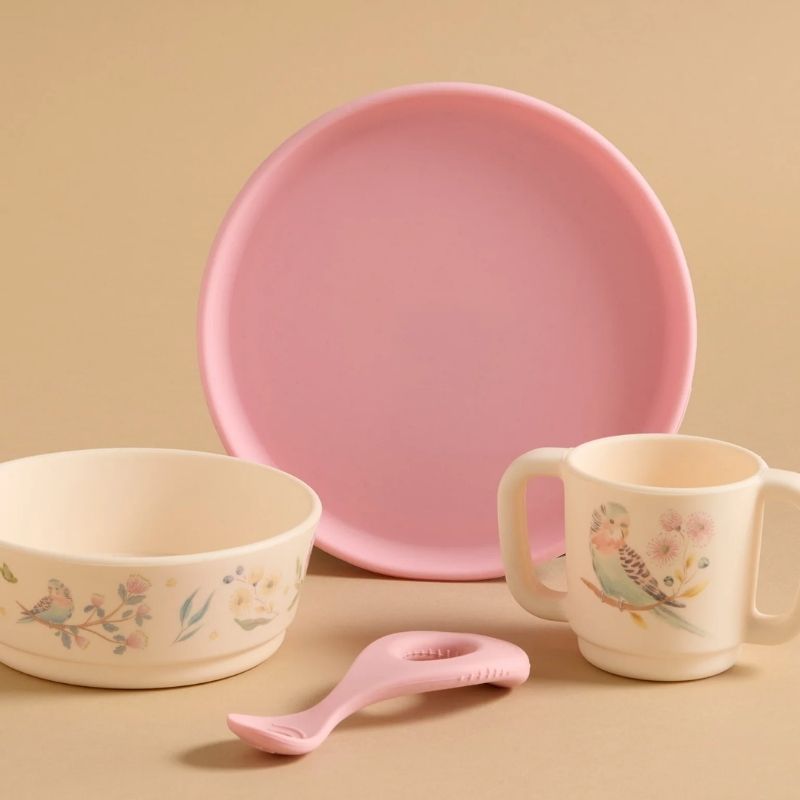 Purebaby | Silicone Feeding Set - Aviary Garden