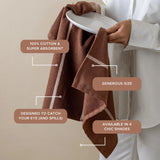 Styleware | Between The Lines Tea Towel II - Mocha