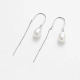 Zafino | Talia Thread Earring - Silver