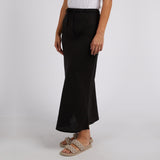 Foxwood | Montrose Skirt - Black Linen