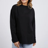 Foxwood | Hold Up Long Sleeve - Washed Black