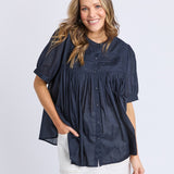 Elm | Monty SS Shirt - Navy