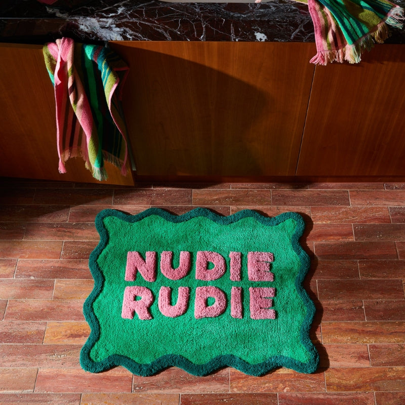 Sage x Clare | Amalie Nudie Rudie Bath Mat - Spring Green