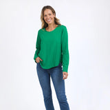 Elm | Everyday Long Sleeve Tee - Pine Green