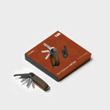 Orbitkey | Key Organiser Crazy Horse + Multi-Tool v2 Set - Oak Brown