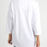 Elm | Annie 3/4 Sleeve Tee - White