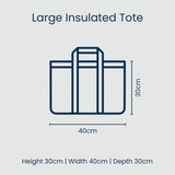 Project Ten | Large Insulated Tote - Rugby Stripe