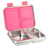 Mighty Stainless Steel 3-Compartment Lunchbox - Pink