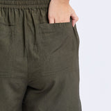 Elm | Margi Long Line Short - Khaki