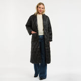 Urban Luxury | Quilted Puffer Coat - Black